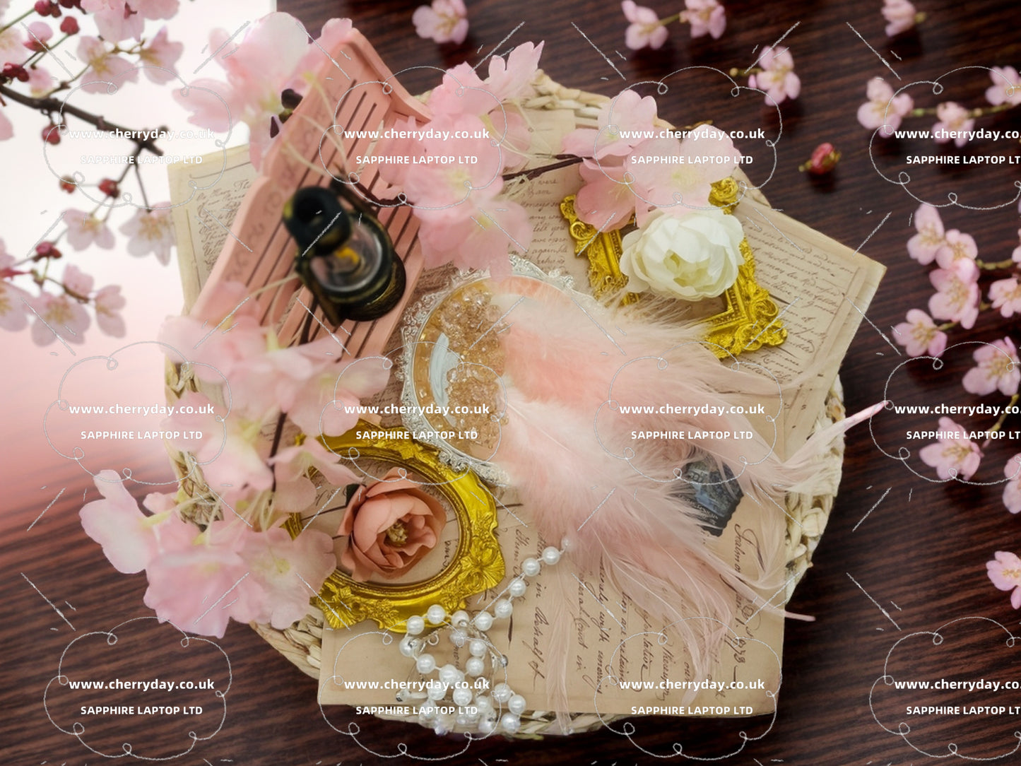 Princess pink feather earrings