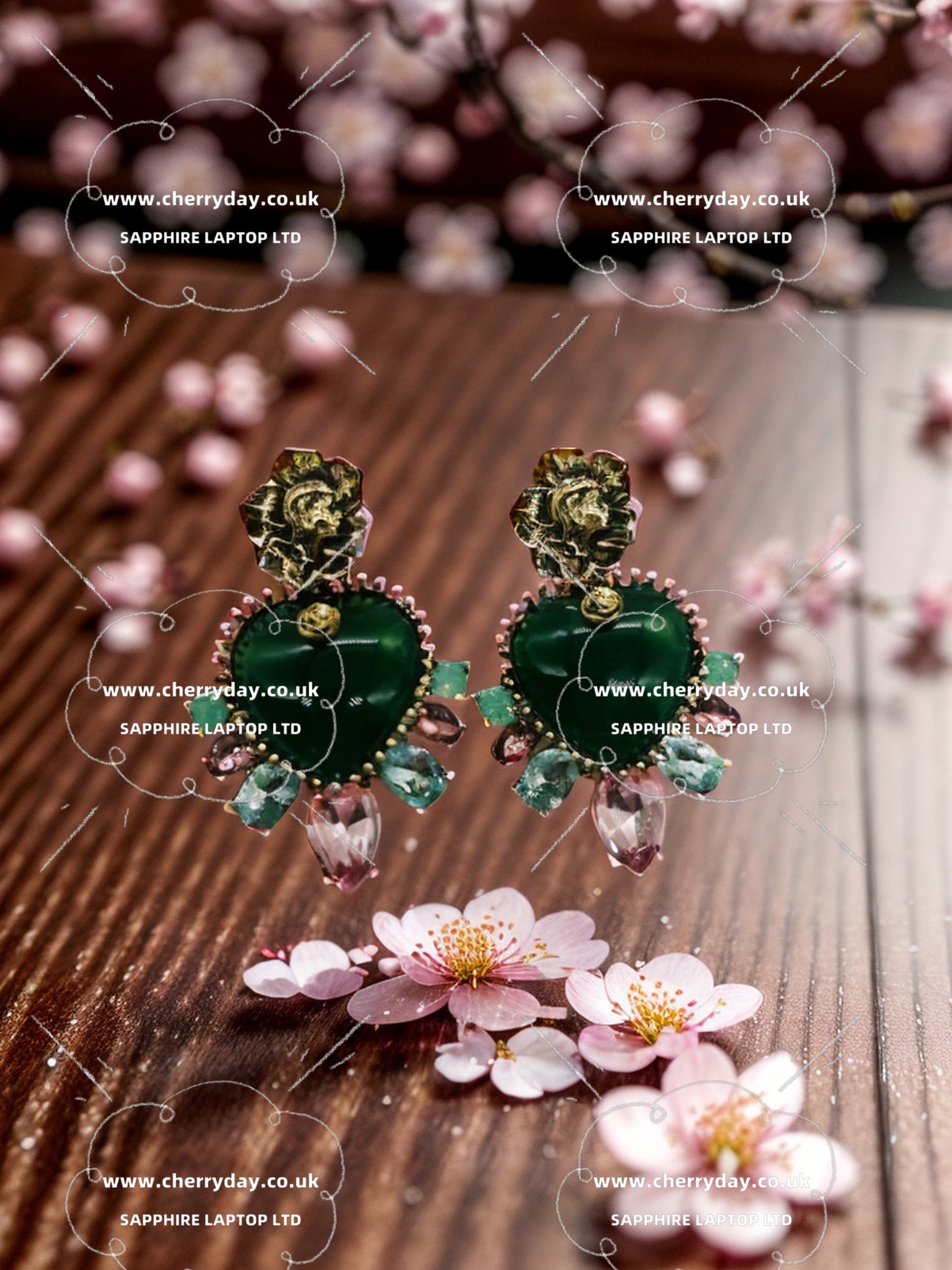 Love tree earrings