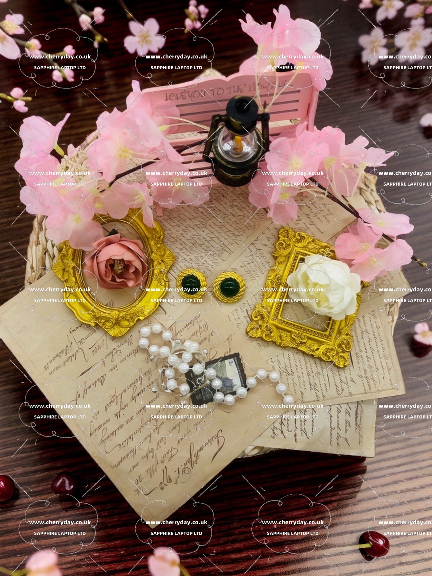 Tear in the Lake vintage earrings