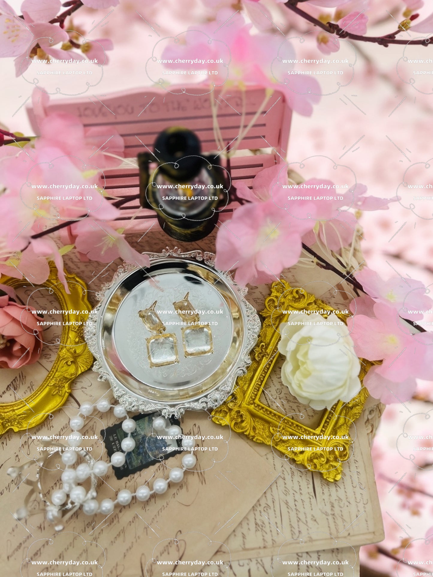 Virgin of the Baltic Sea vintage earrings