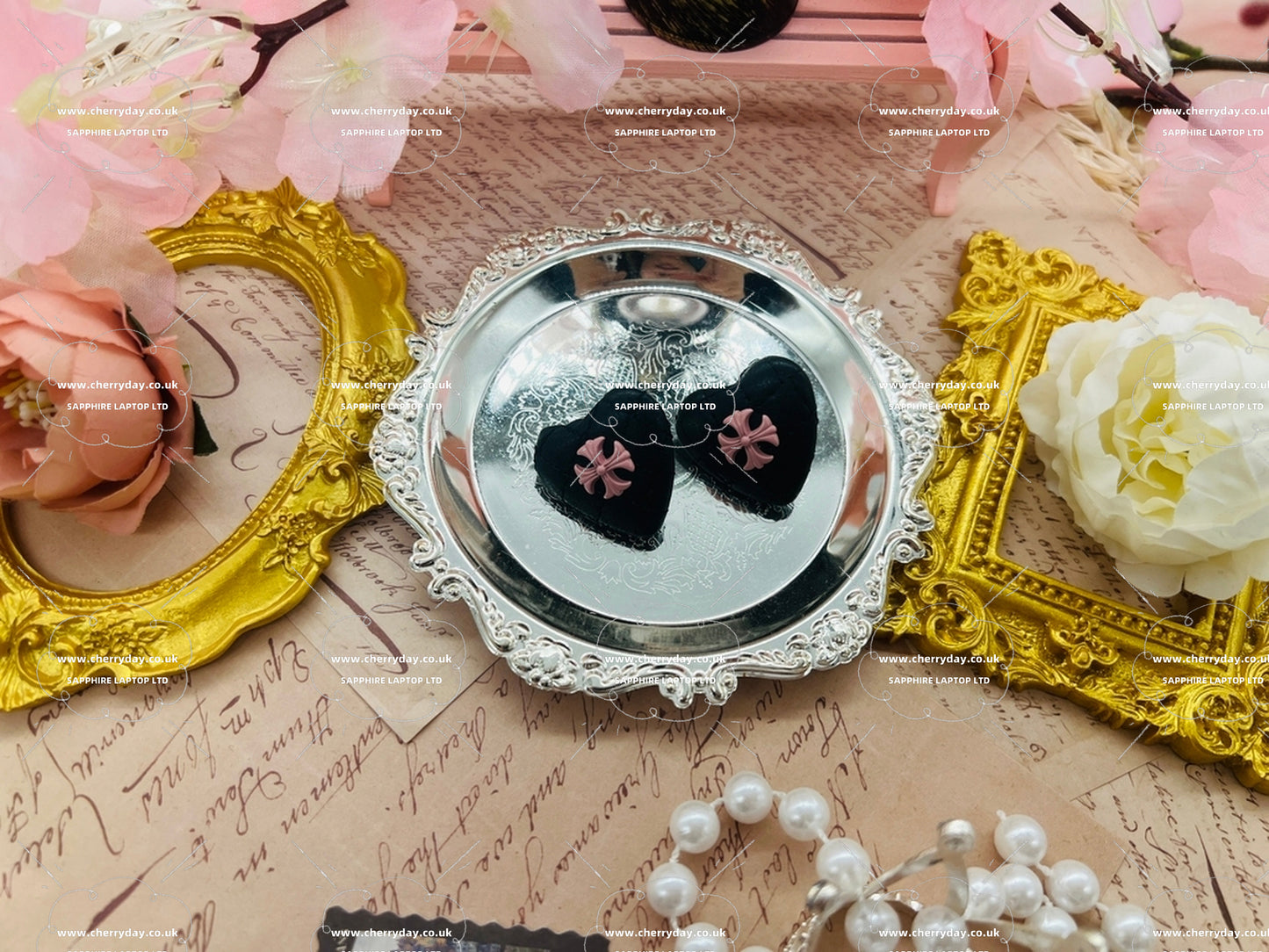 Immaculate Heart of Mary vintage earrings