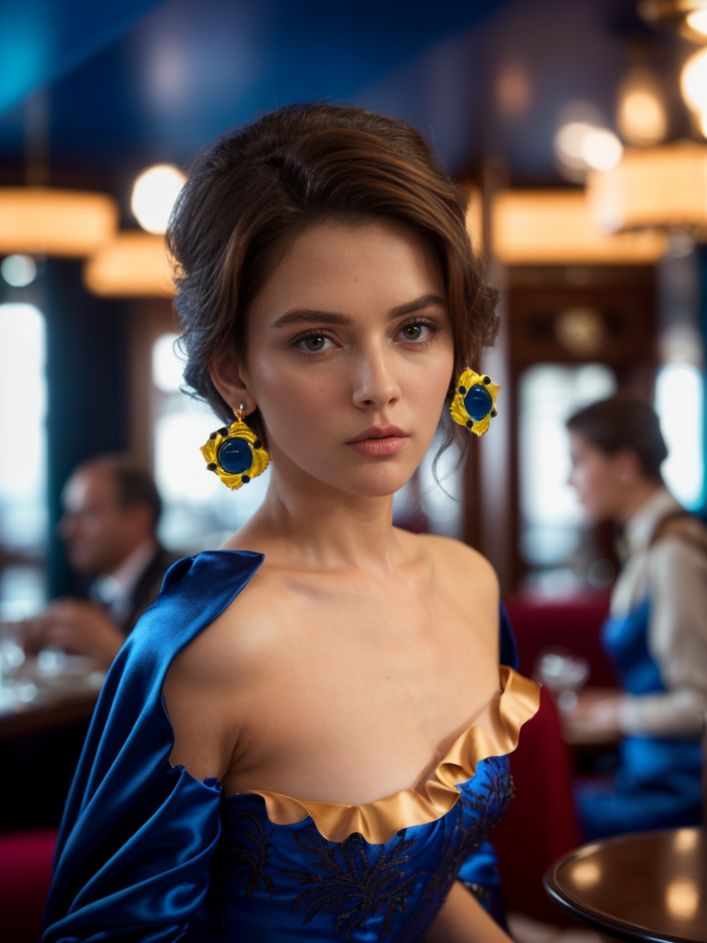 Midnight Lady vintage earrings