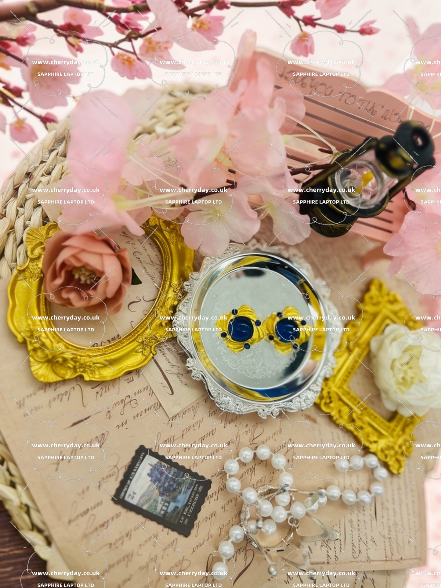 Midnight Lady vintage earrings