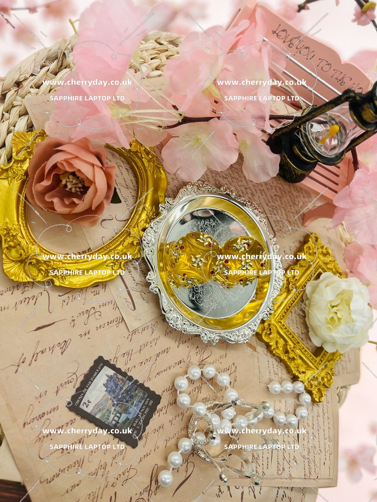 Yellow amber candy vintage earrings