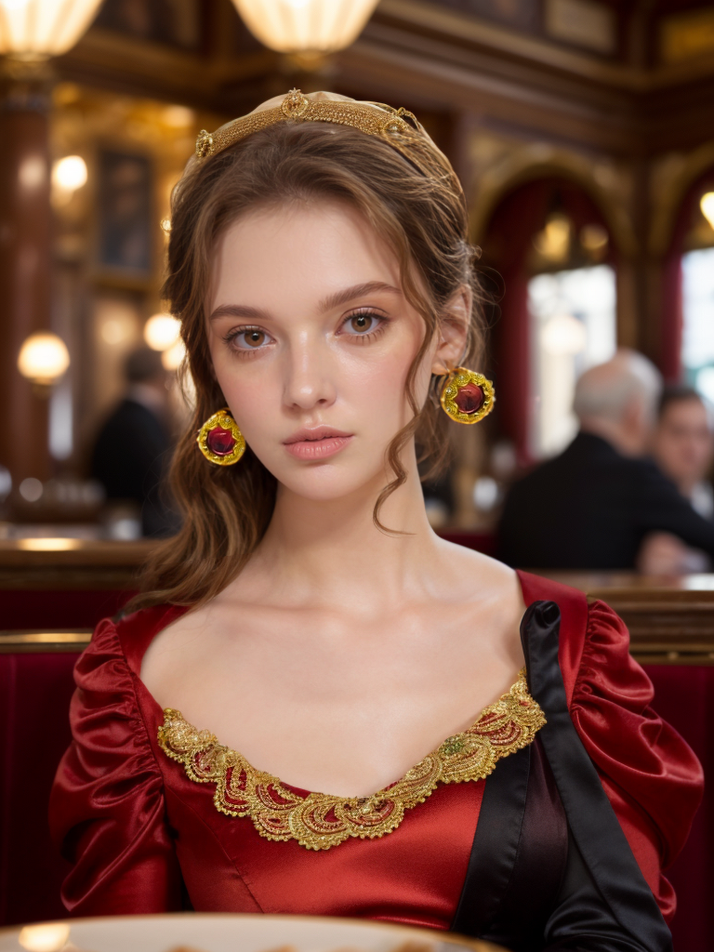 Ruby sweetie vintage earrings