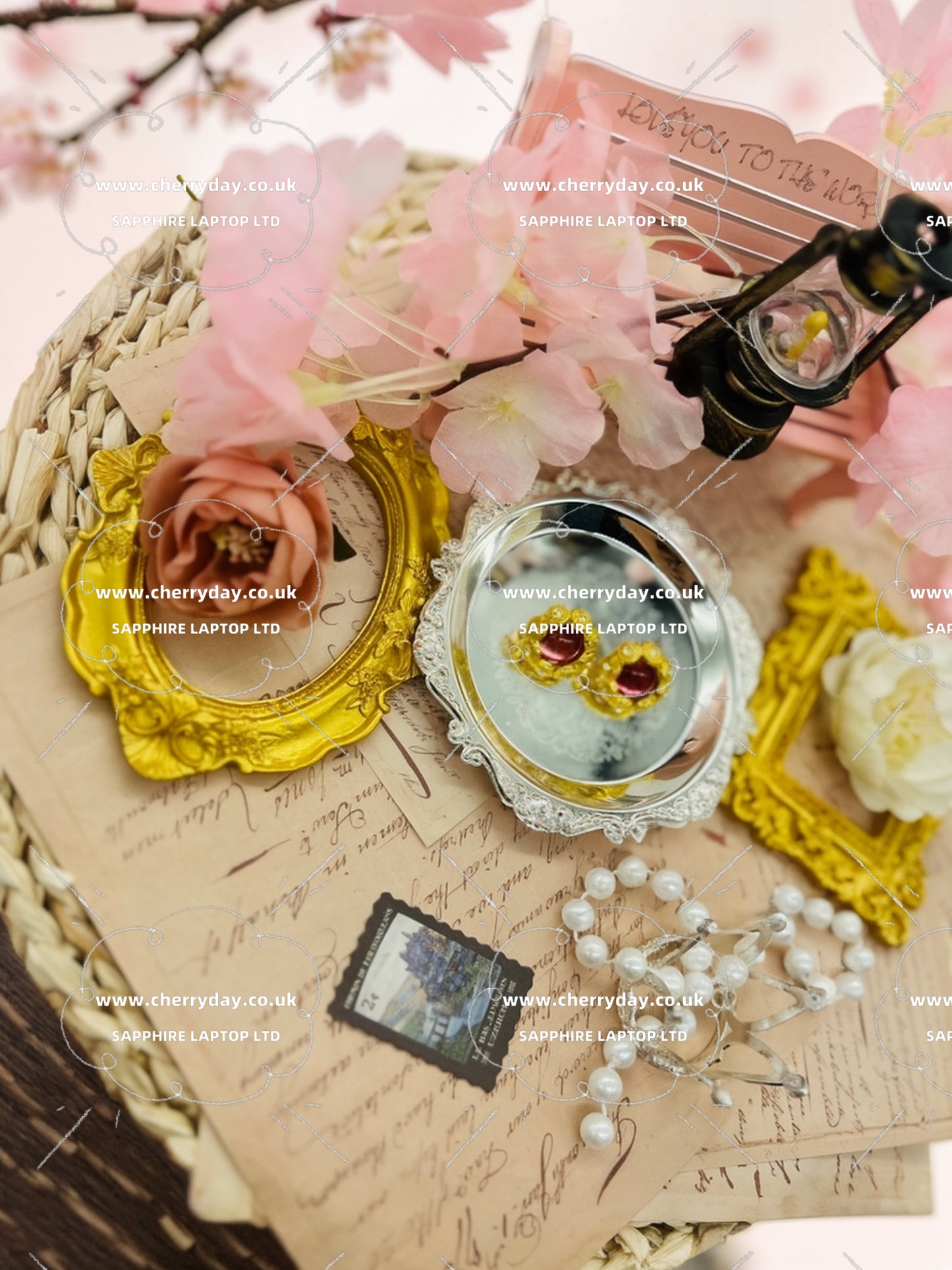 Ruby sweetie vintage earrings