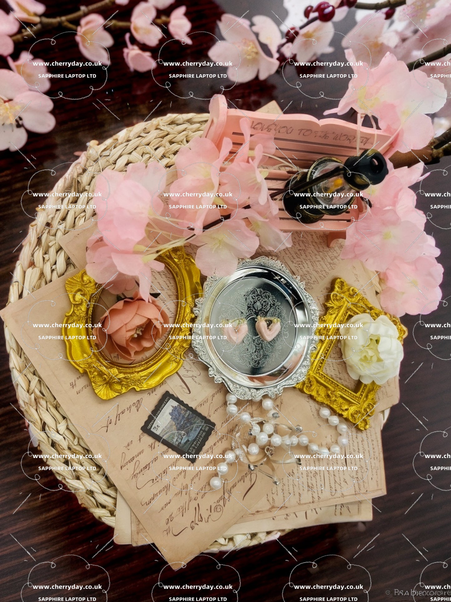 Heart symbolising love vintage earrings