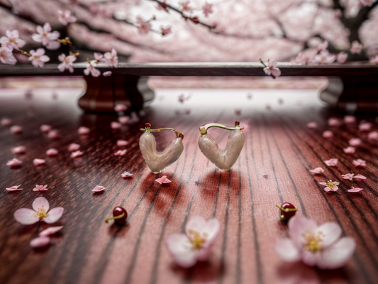Heart symbolising love vintage earrings