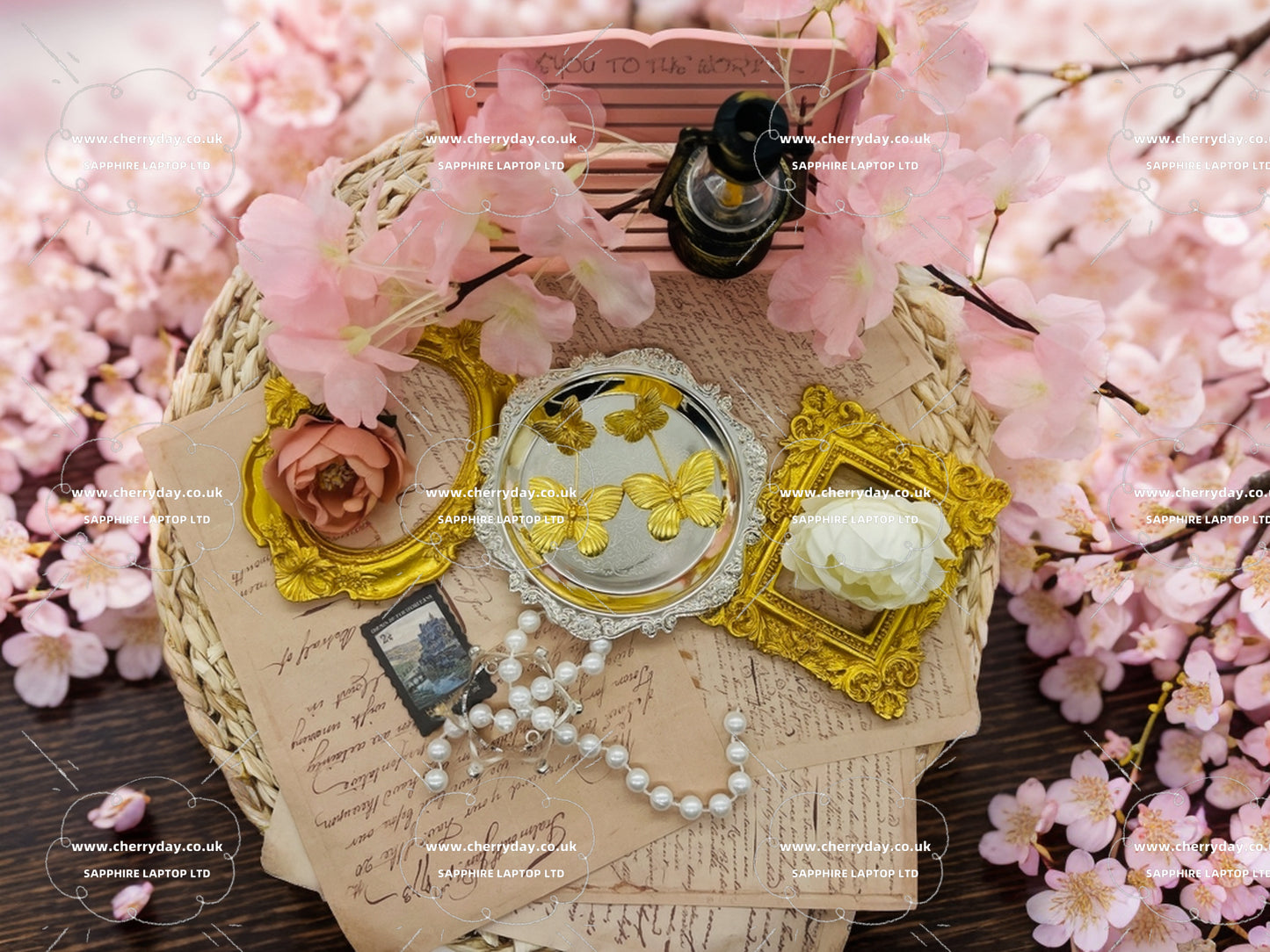 Butterfly love affairs vintage earrings
