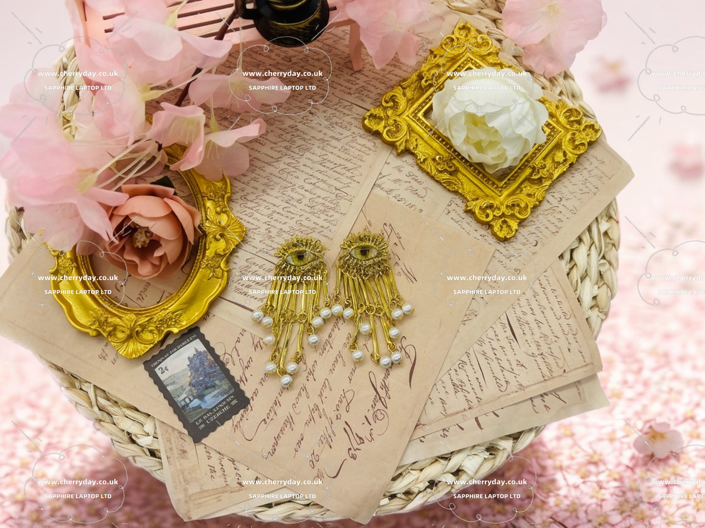 Eye of the Nile vintage tassel earrings