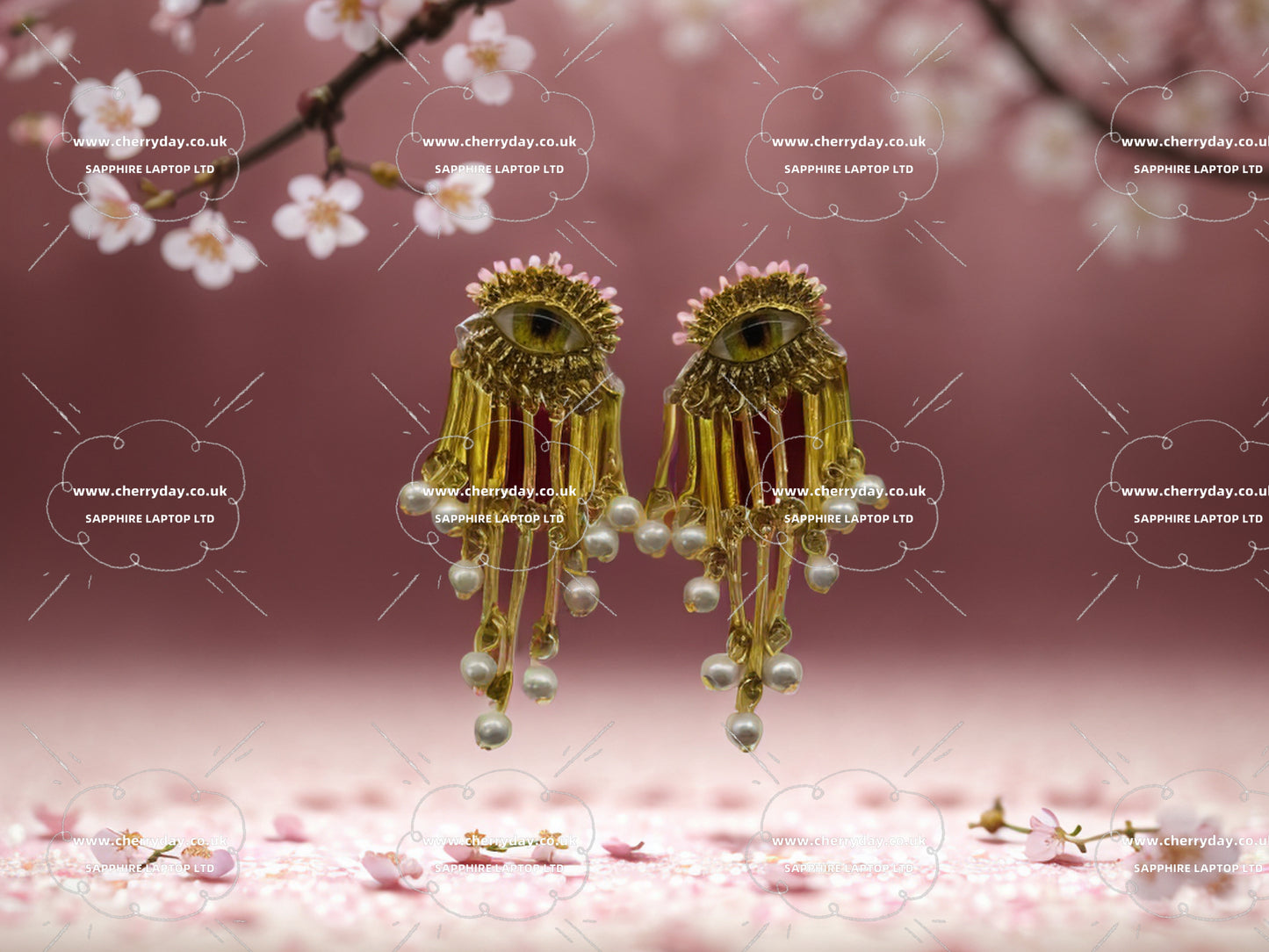 Eye of the Nile vintage tassel earrings