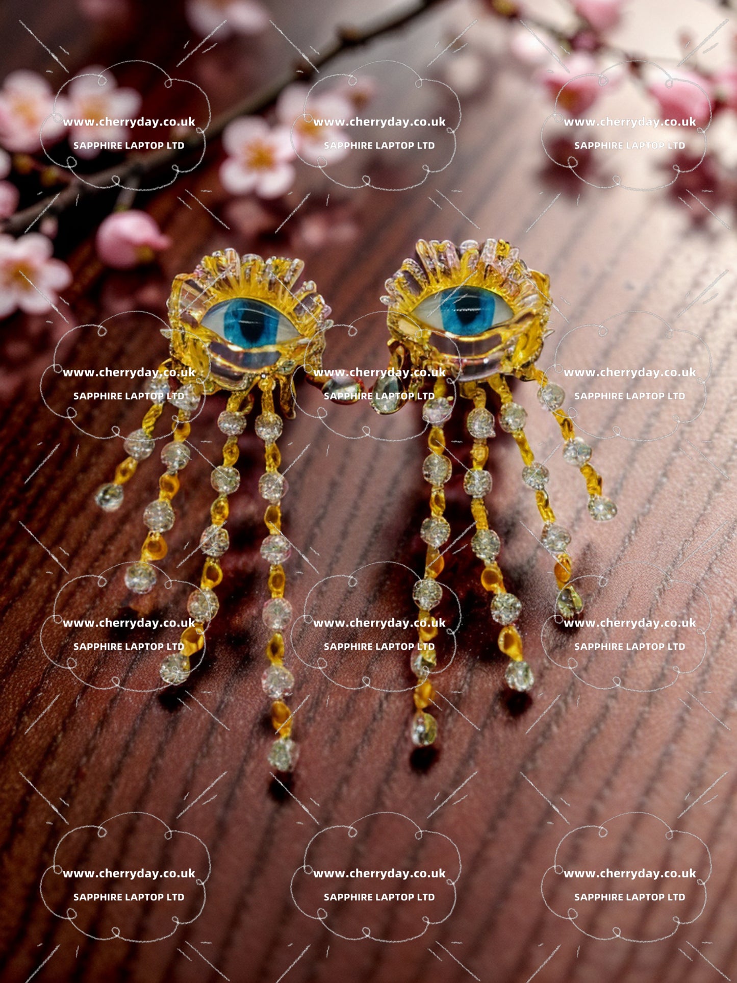 Eye of the Nile vintage tassel earrings
