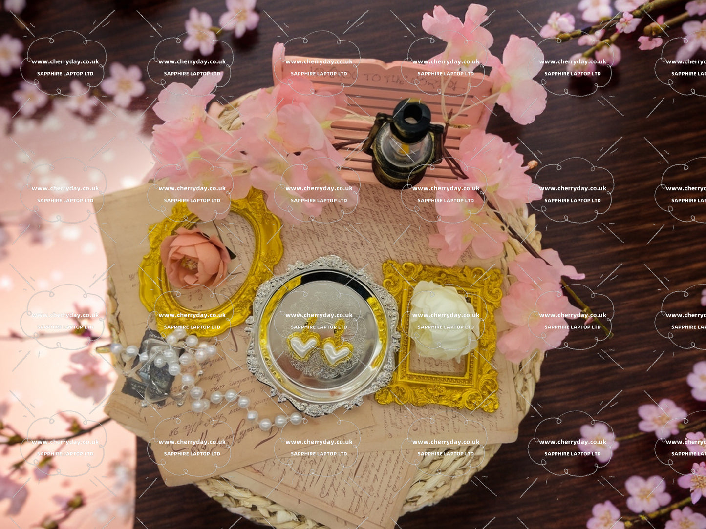 Pearl of Love vintage earrings
