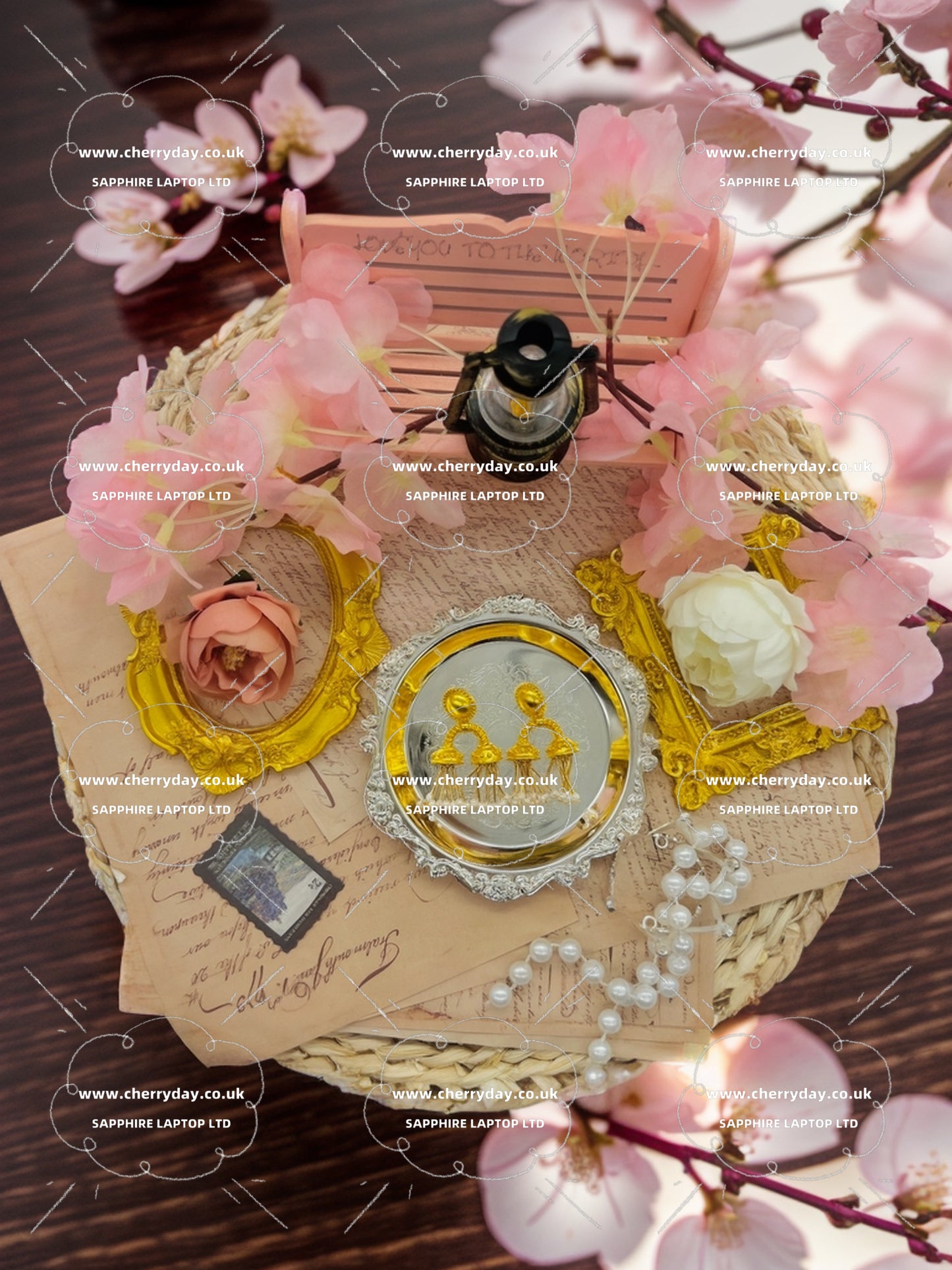 Fountain of Rome vintage earrings