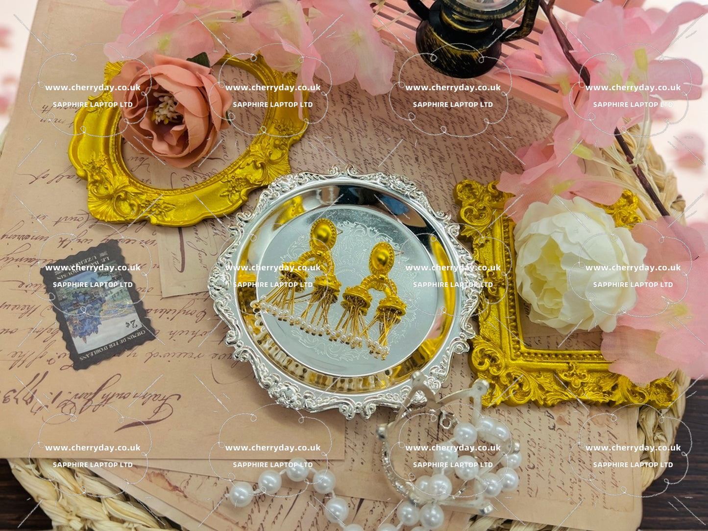 Fountain of Rome vintage earrings