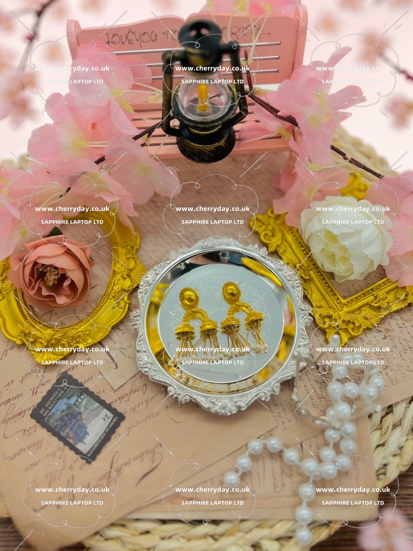 Fountain of Rome vintage earrings