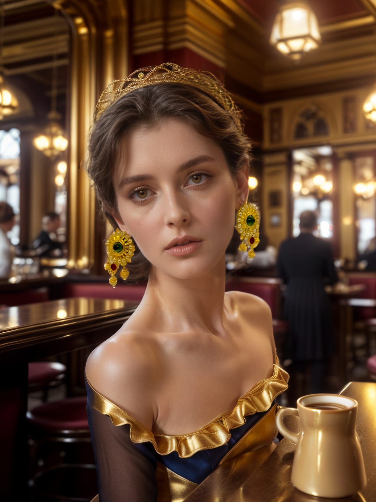 Roman holiday vintage earrings