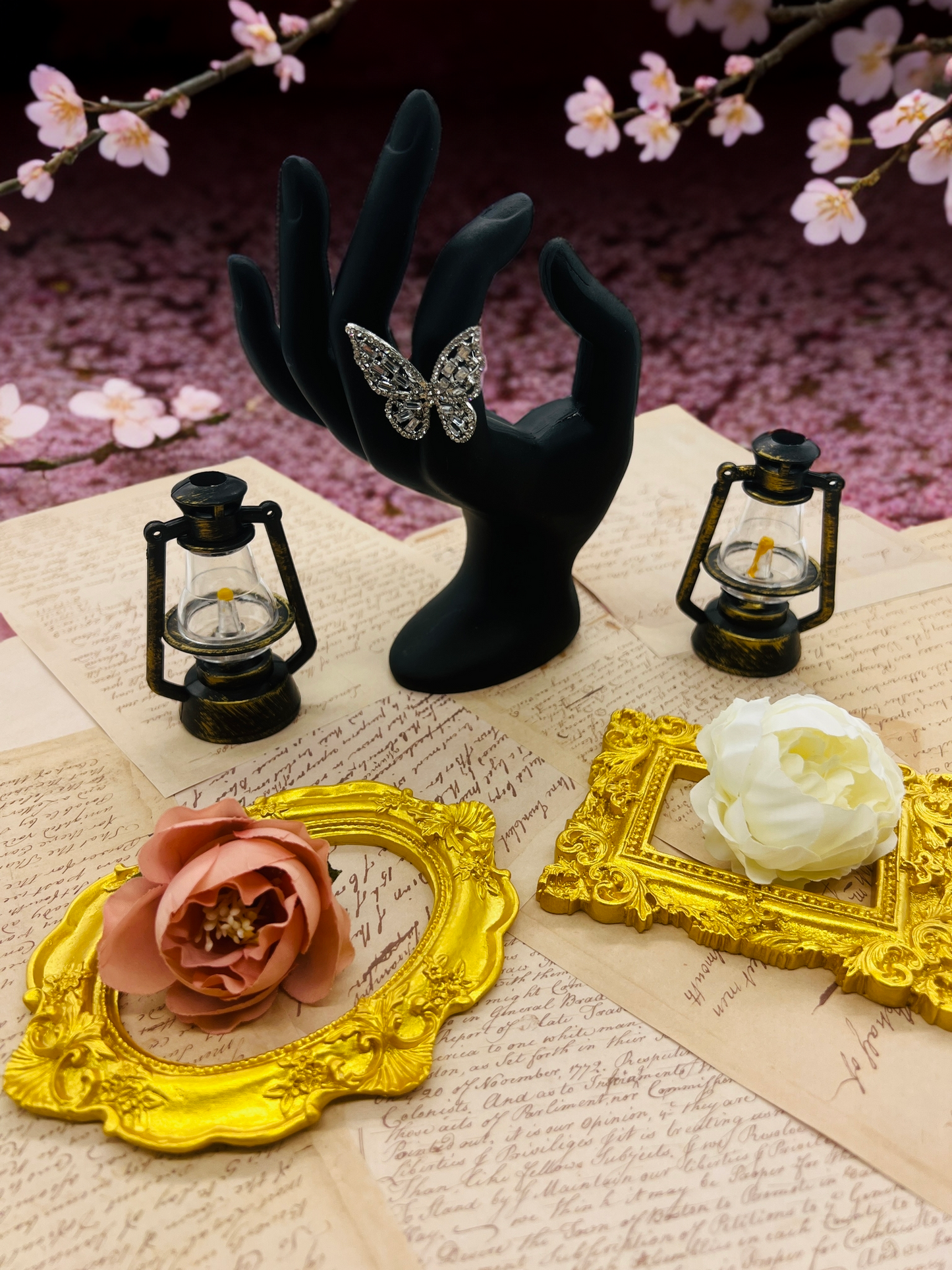 Butterfly ring for White-Silver