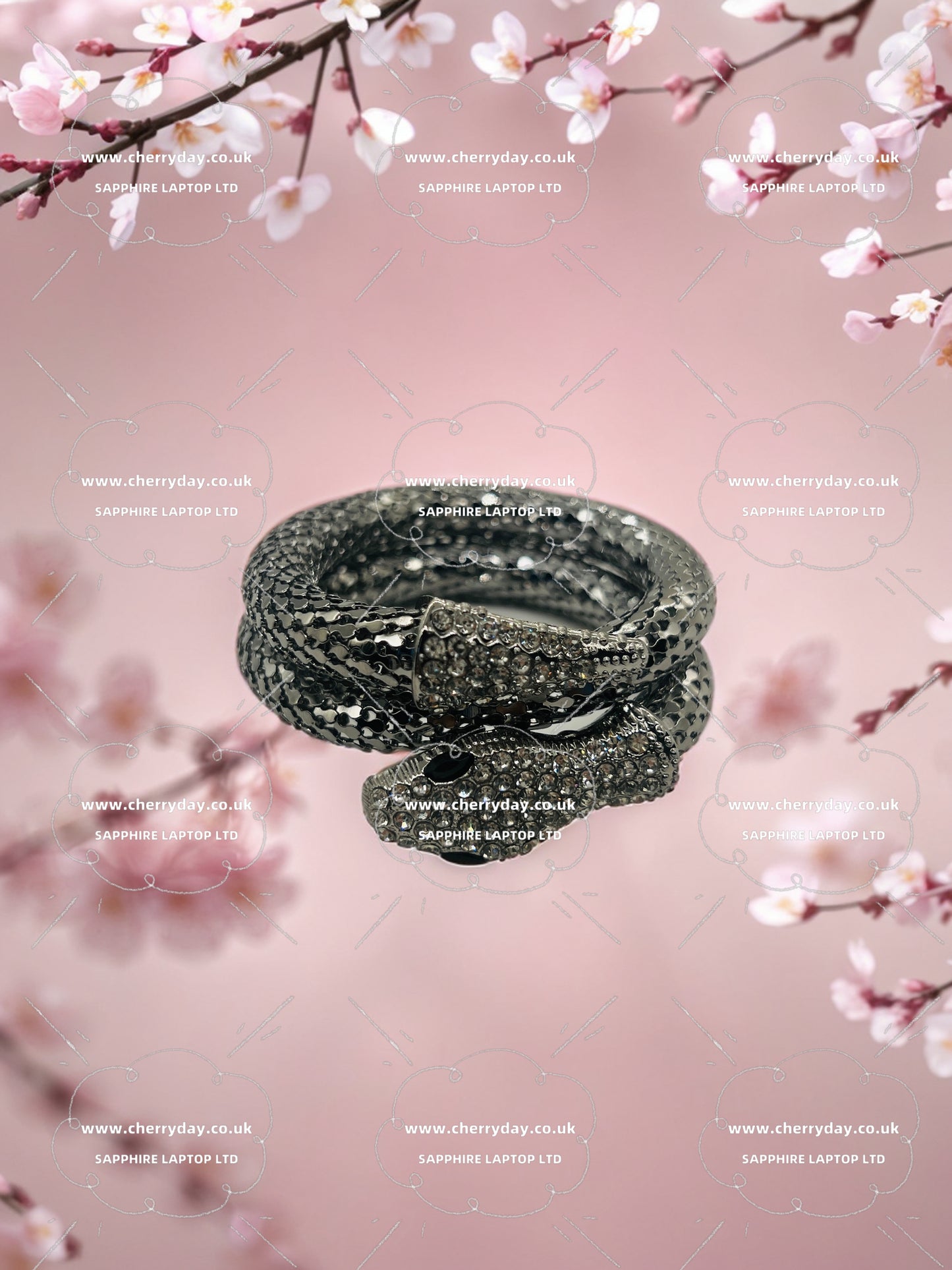 Queen Medusa snake bangle necklace