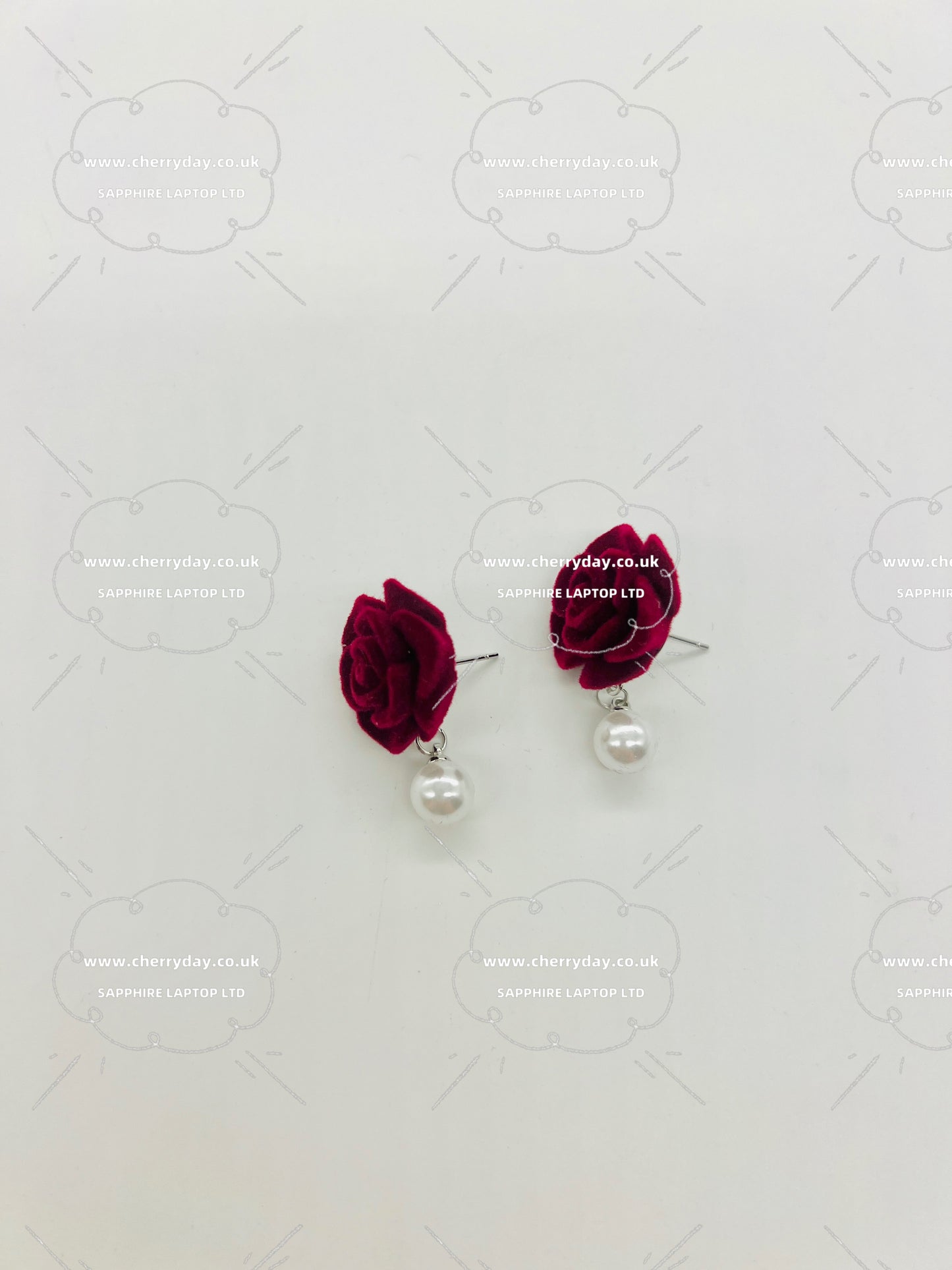 Christmas red earrings