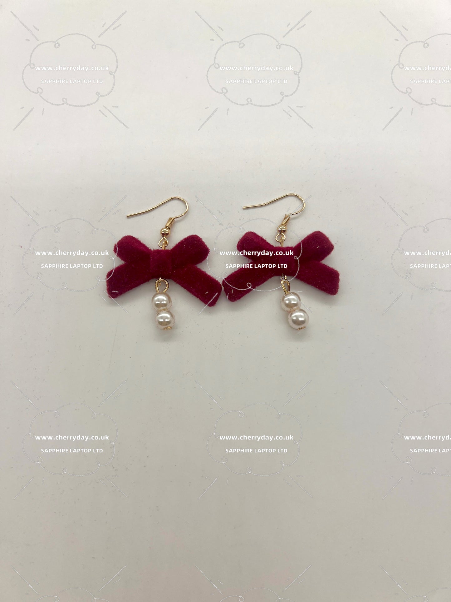 Christmas red earrings