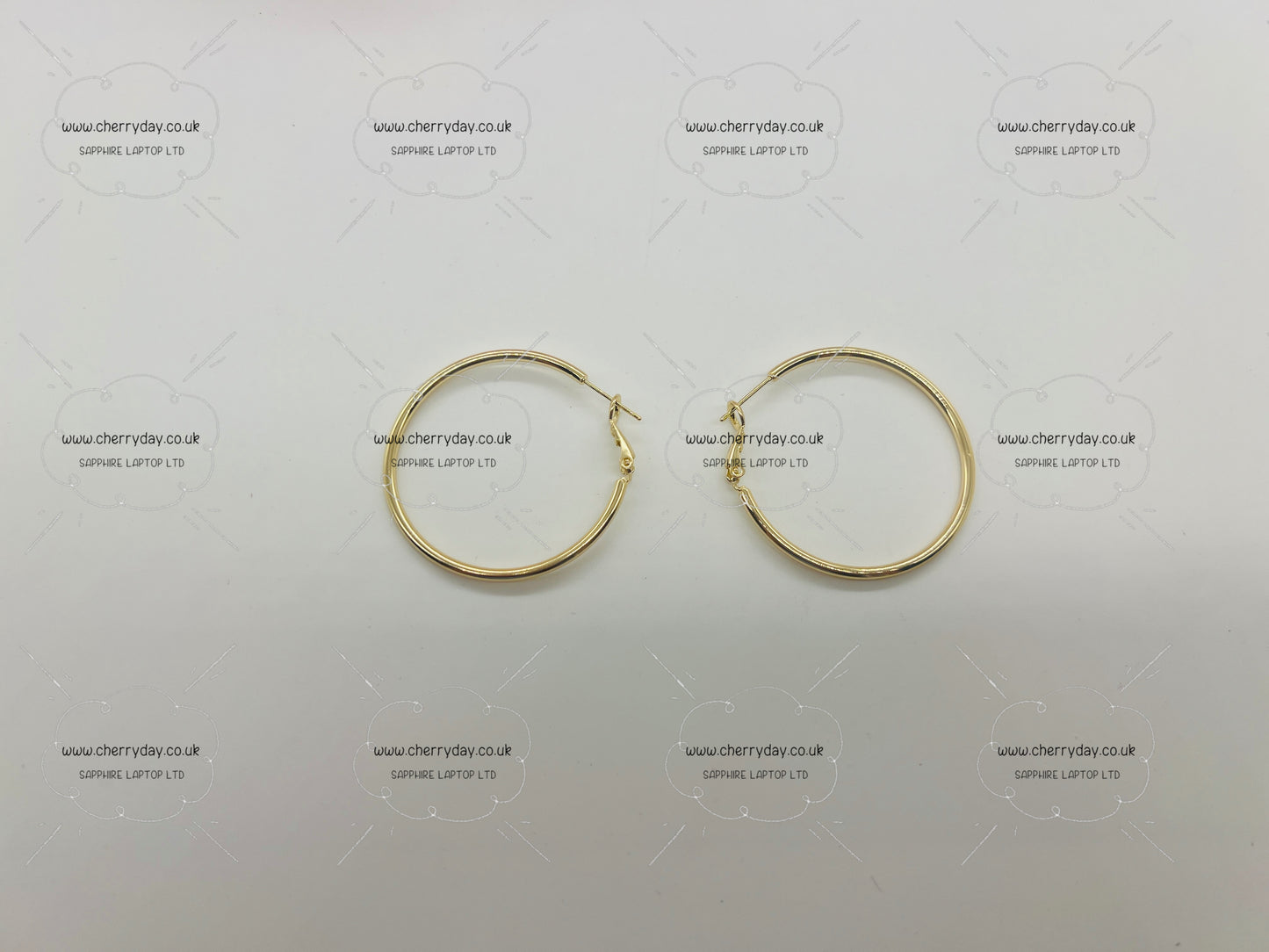 Gold hoop earrings