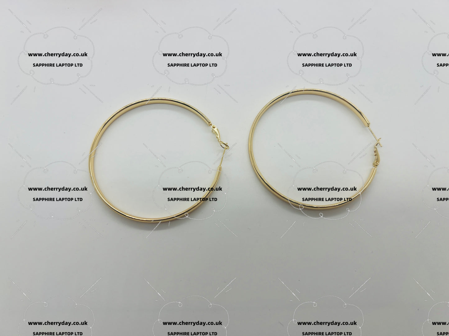 Gold hoop earrings
