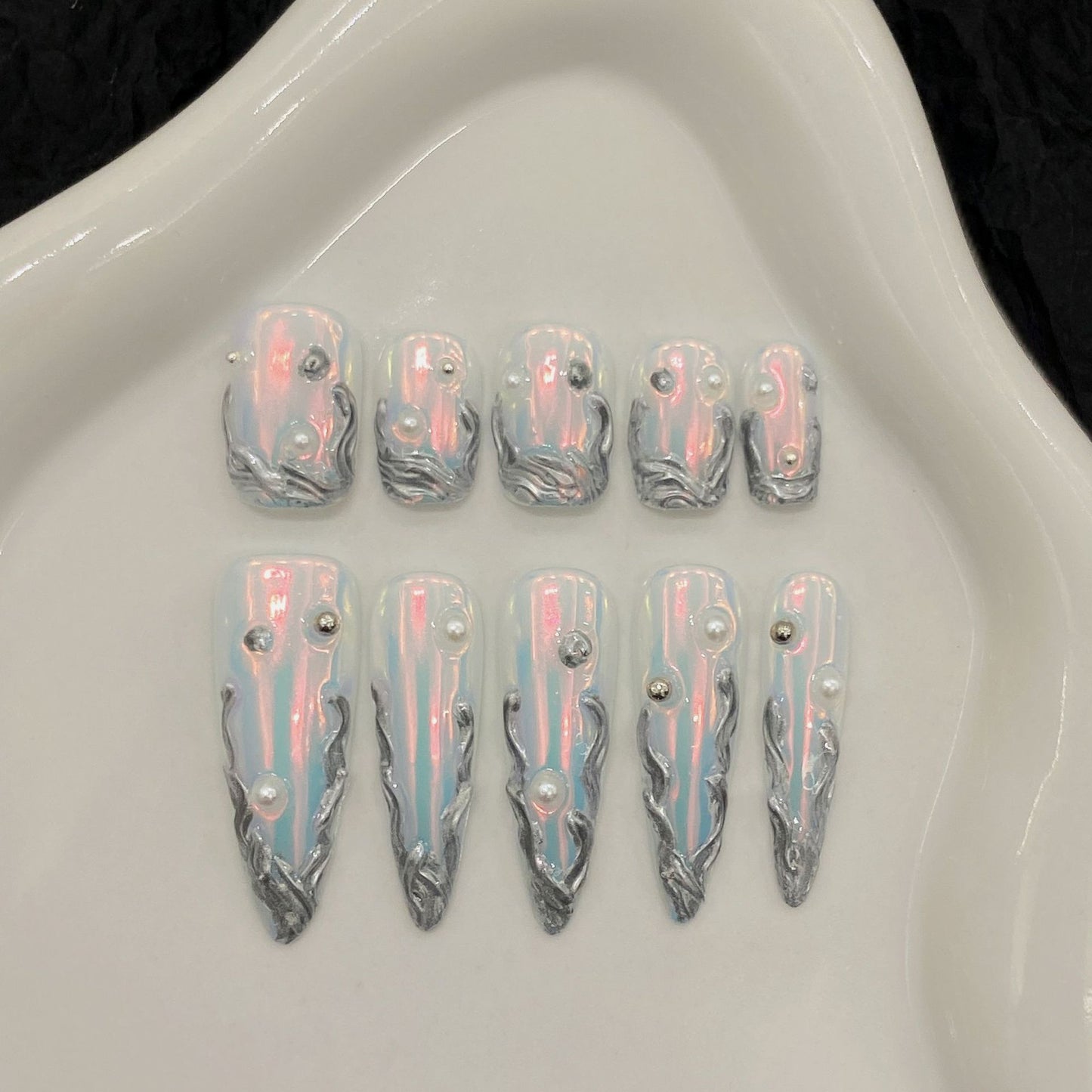 Nails 250-Mercury Aurora Hottie Metallic Nail Art
