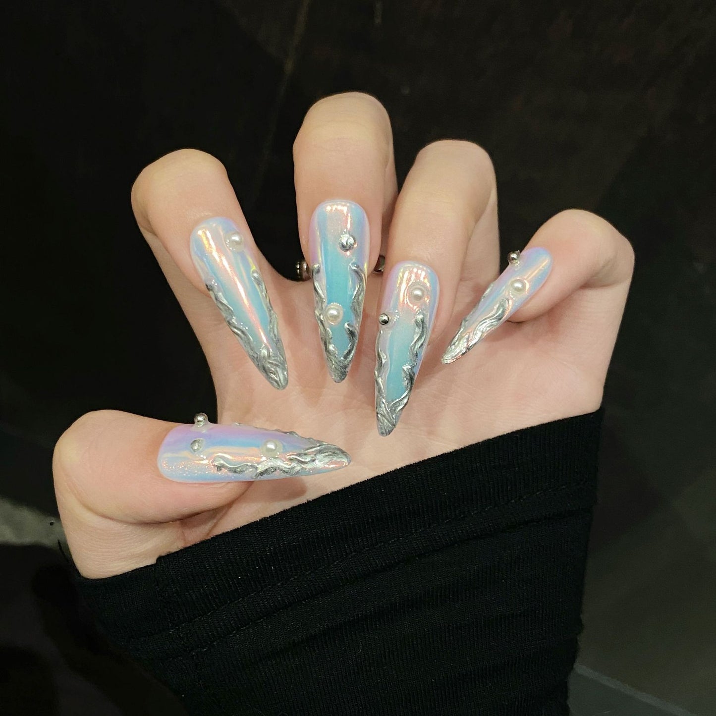 Nails 250-Mercury Aurora Hottie Metallic Nail Art