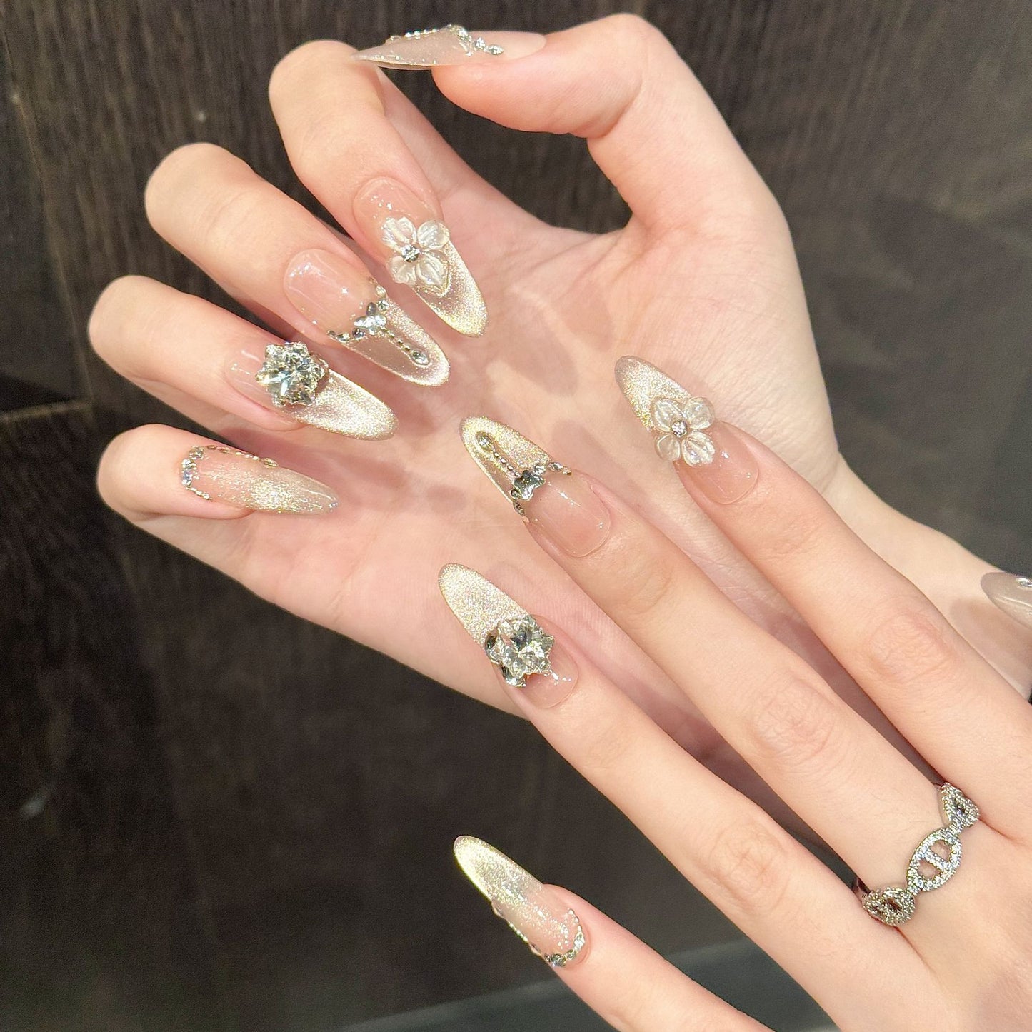 Nails 200-Cat's Eye Icy Pure Lust Burst Glitter Nail Art
