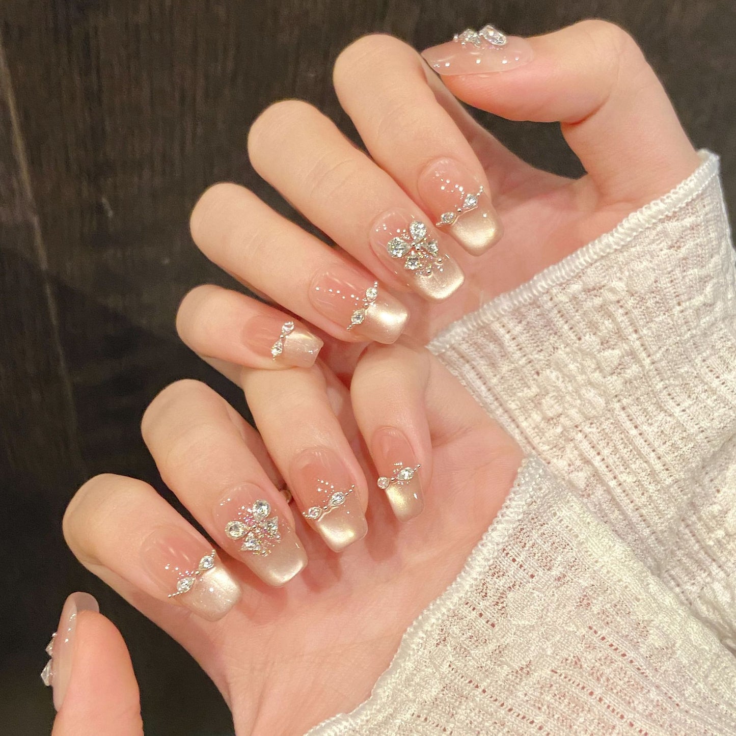 Nails 287-Spirit Butterfly Fairy Diamonds Nail Art