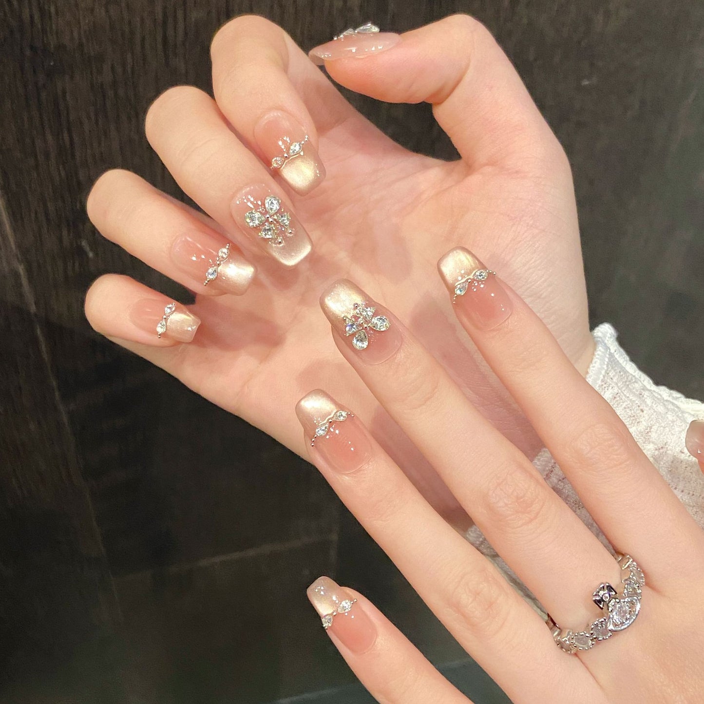Nails 287-Spirit Butterfly Fairy Diamonds Nail Art