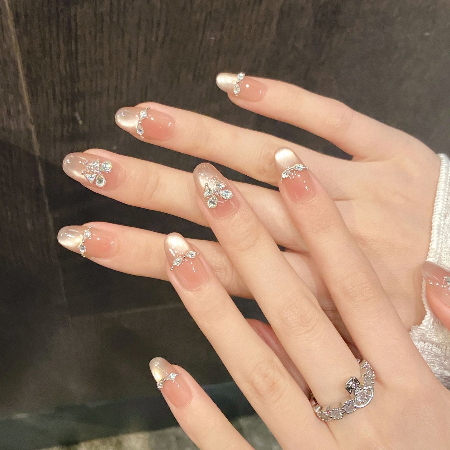 Nails 287-Spirit Butterfly Fairy Diamonds Nail Art