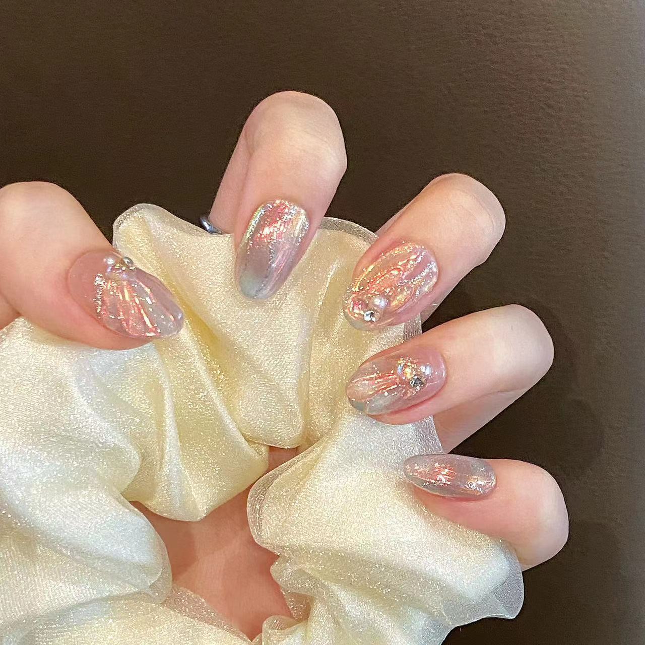 Nails 025-Mermaid Microdream Whitening Nail Art