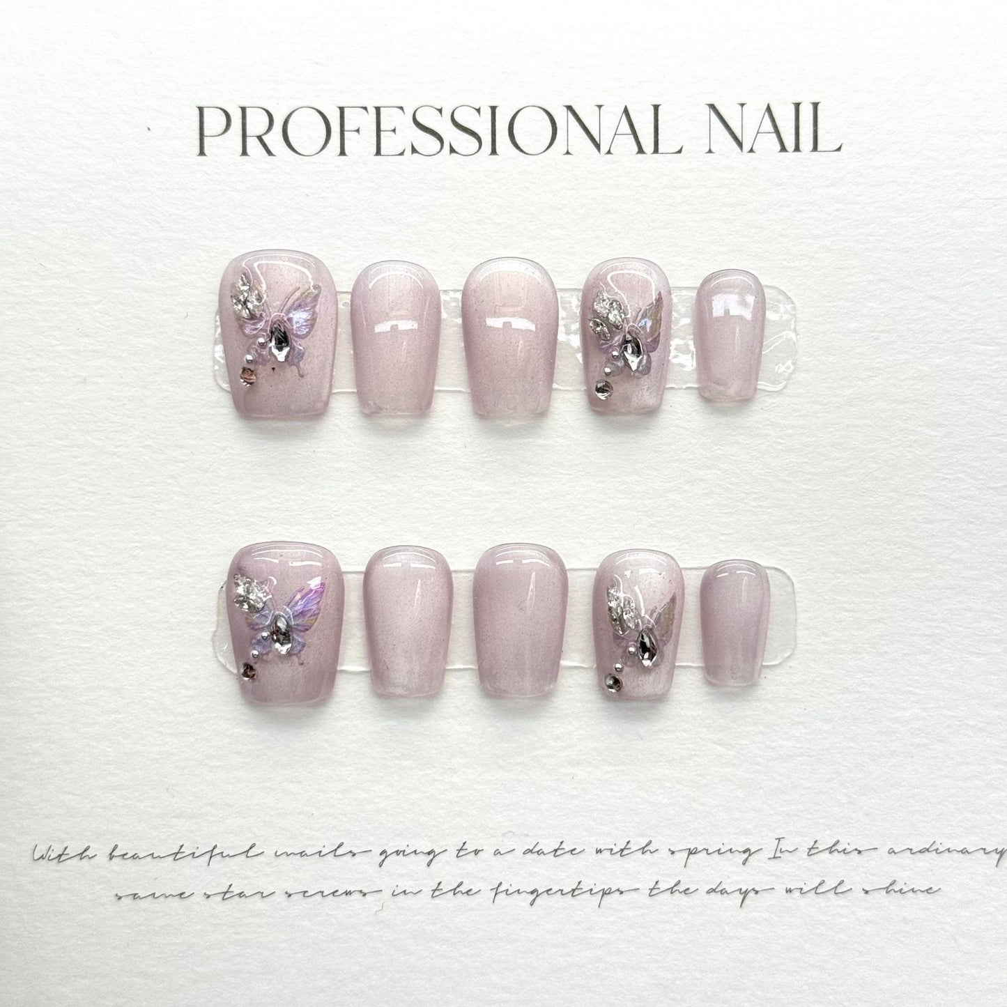 Nails 291-Spring Hill Nude Cat Eye Manicure