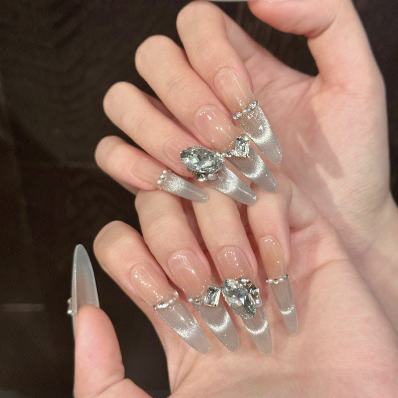 Nails 282-Sea Salt Blue Broken Sensation Mermaid Manicure