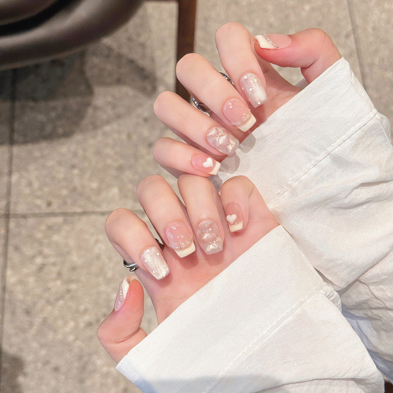 Nails 155-Creamy Little Fragrance Nail Art