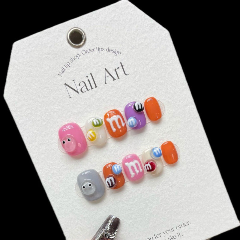 Nails 192-Dopamine Short Round Colour Manicure