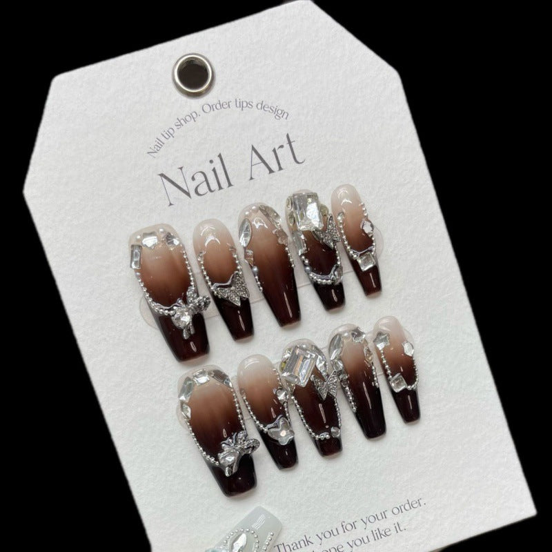 Nails 191-Night-coloured steel beads diamond ball elements spicy girl style nail art