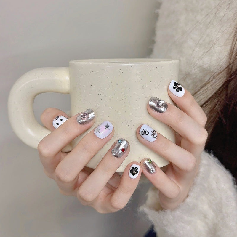 Nails 334-Cute Kitty Nail Art