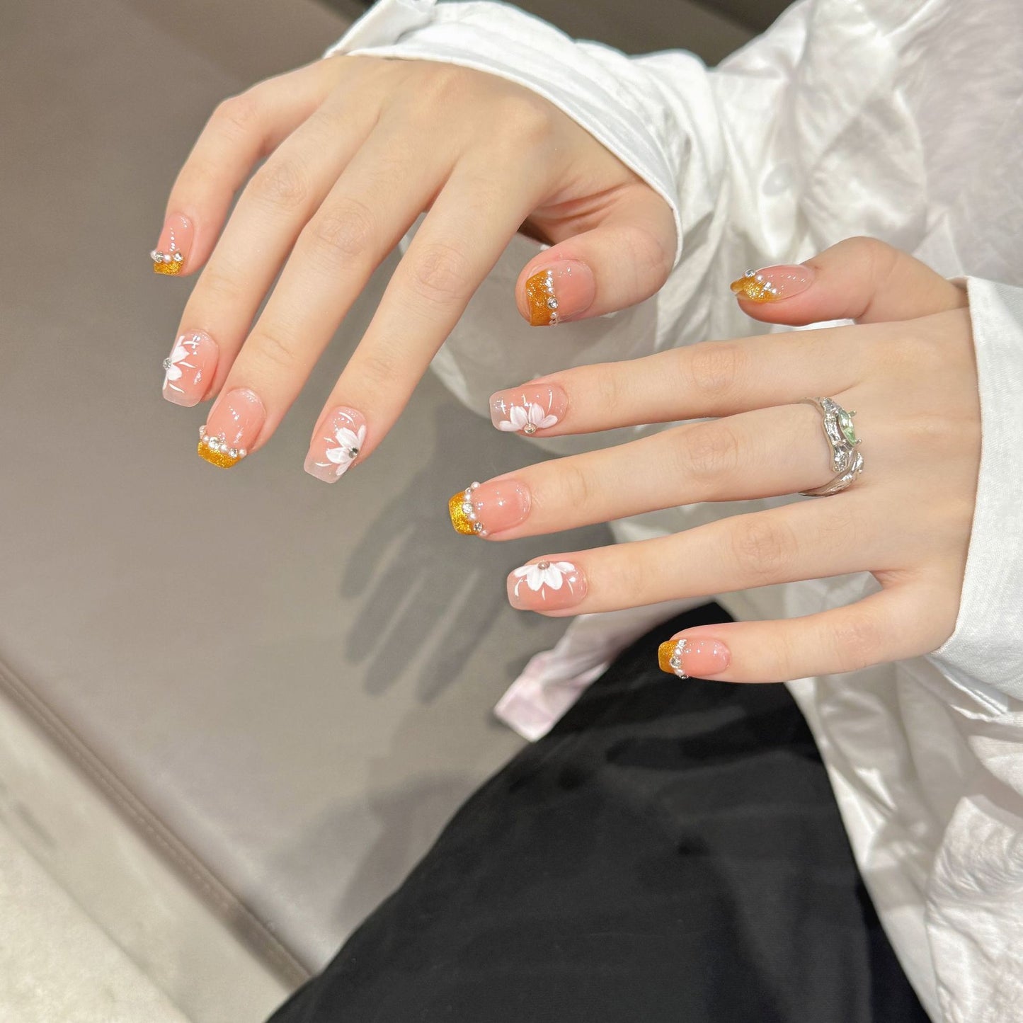 Nails 031-Nail Art for the Evening Sun