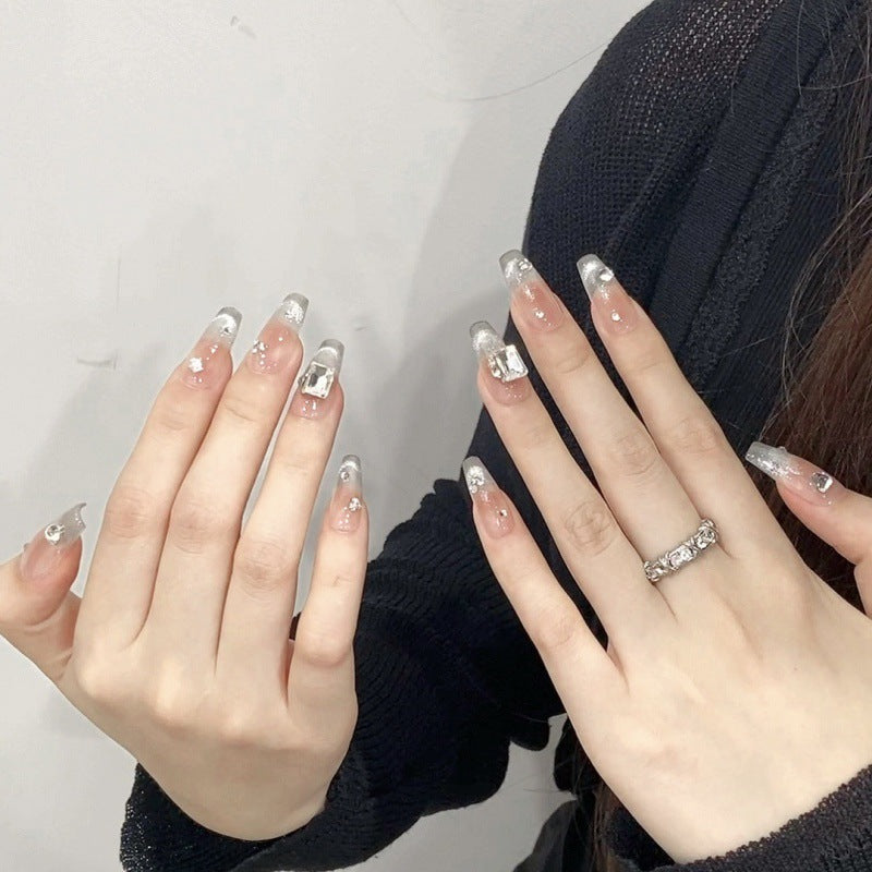Nails 339-Shimmering Cat Eye Nail Art