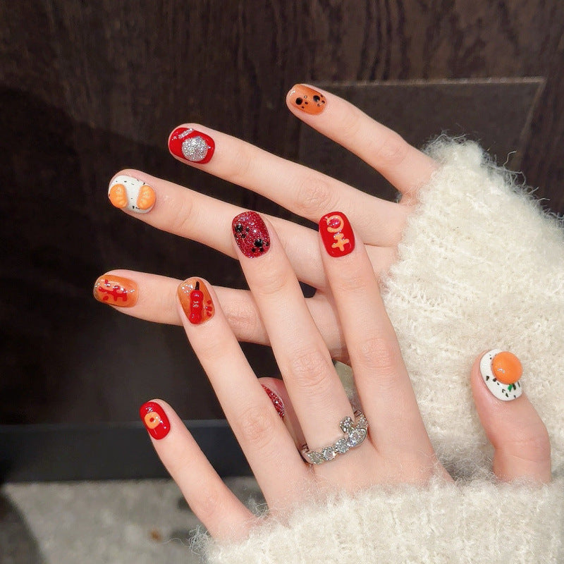 Nails 309-Peace and Joy Handmade Pinch Nail Art