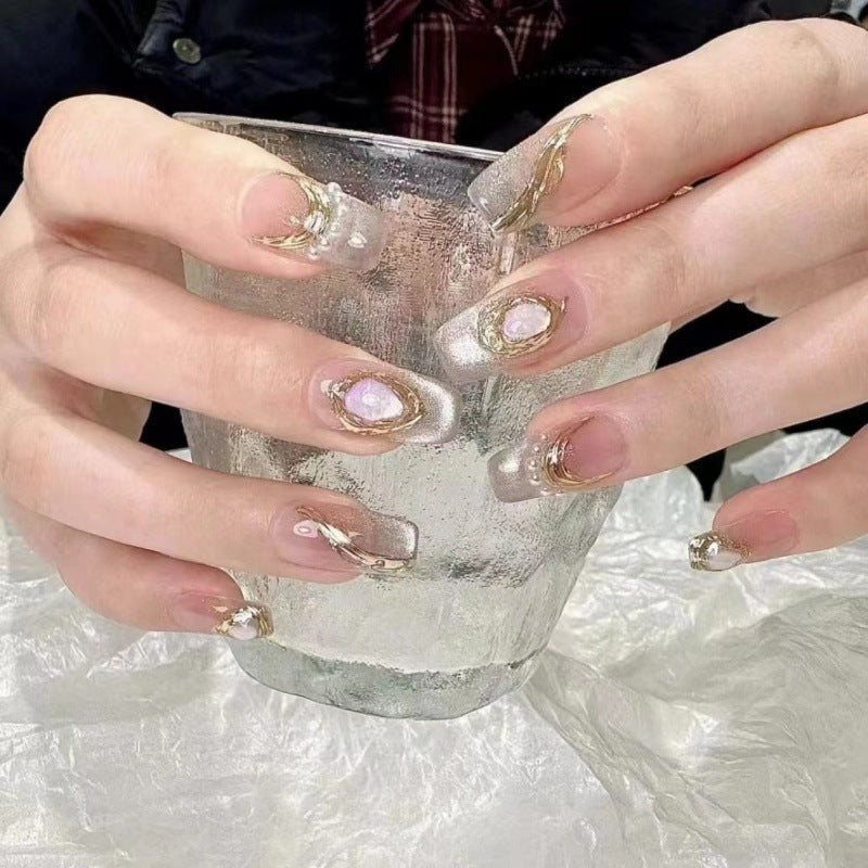 Nails 266-Ocean Pupil Nail Art
