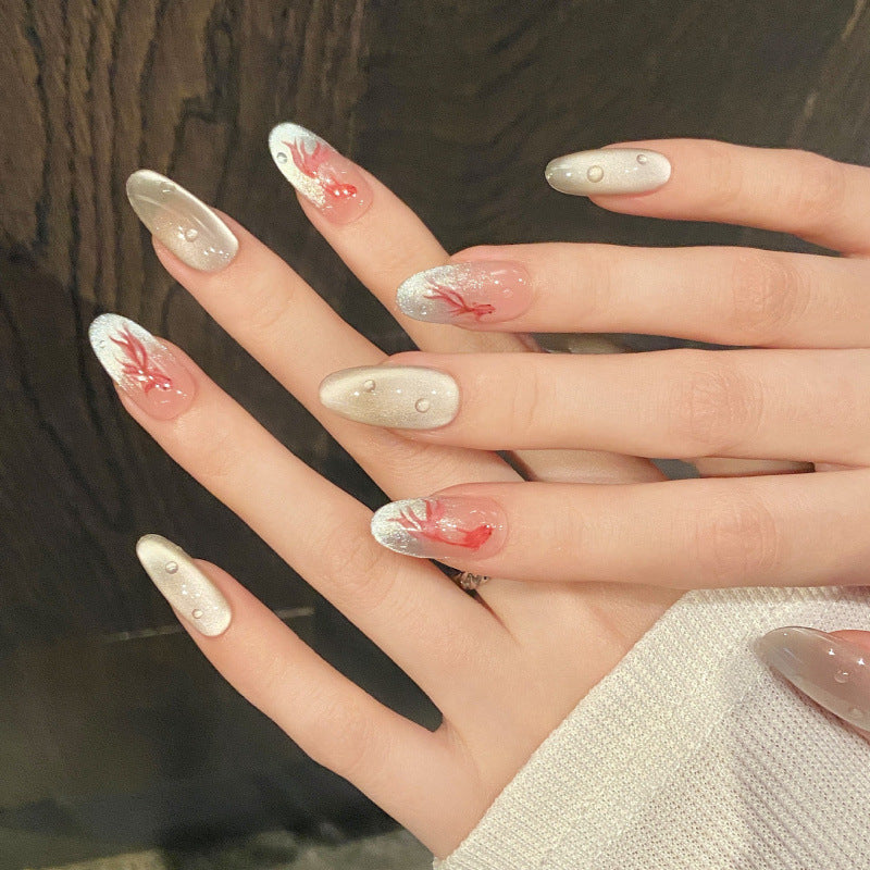 Nails 160-Good Luck Koi Nail Art