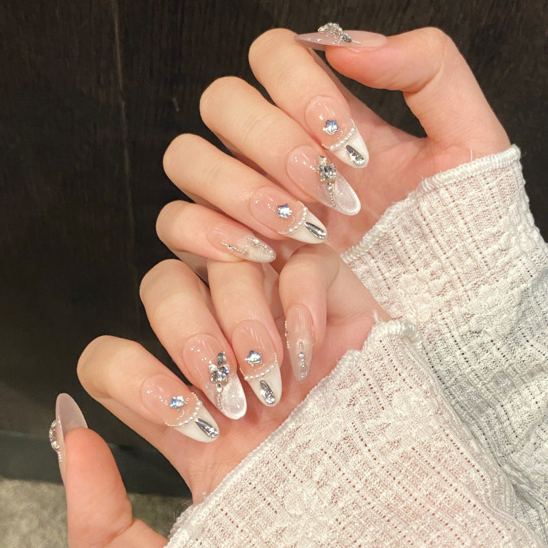 Nails 277-Light Moonlight Cat Eye Heart Whitening Nail Art