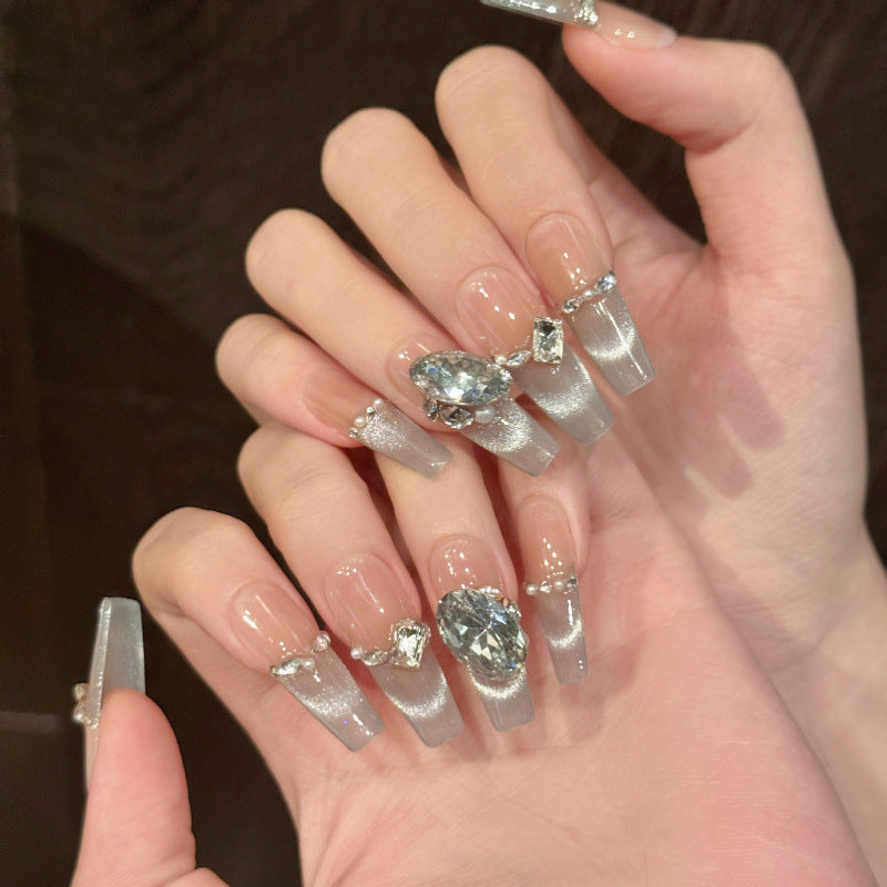 Nails 282-Sea Salt Blue Broken Sensation Mermaid Manicure
