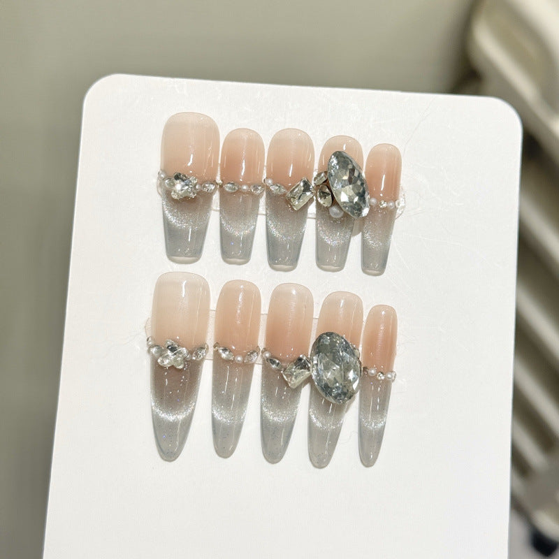Nails 282-Sea Salt Blue Broken Sensation Mermaid Manicure