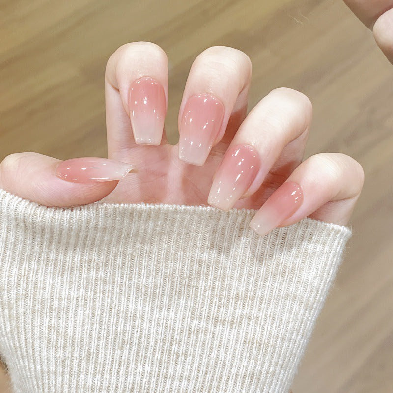 Nails 097-Peach Blush Nail Art