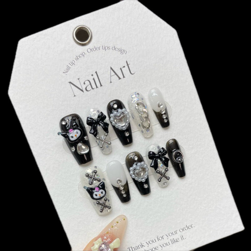 Nails 117-Dark Lori Kuromi Nail Art